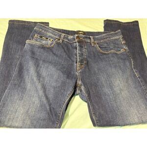 Hugo Boss Maine Regular Fit Jeans Mens 33x28 Tailored Dark Wash Stretch Denim